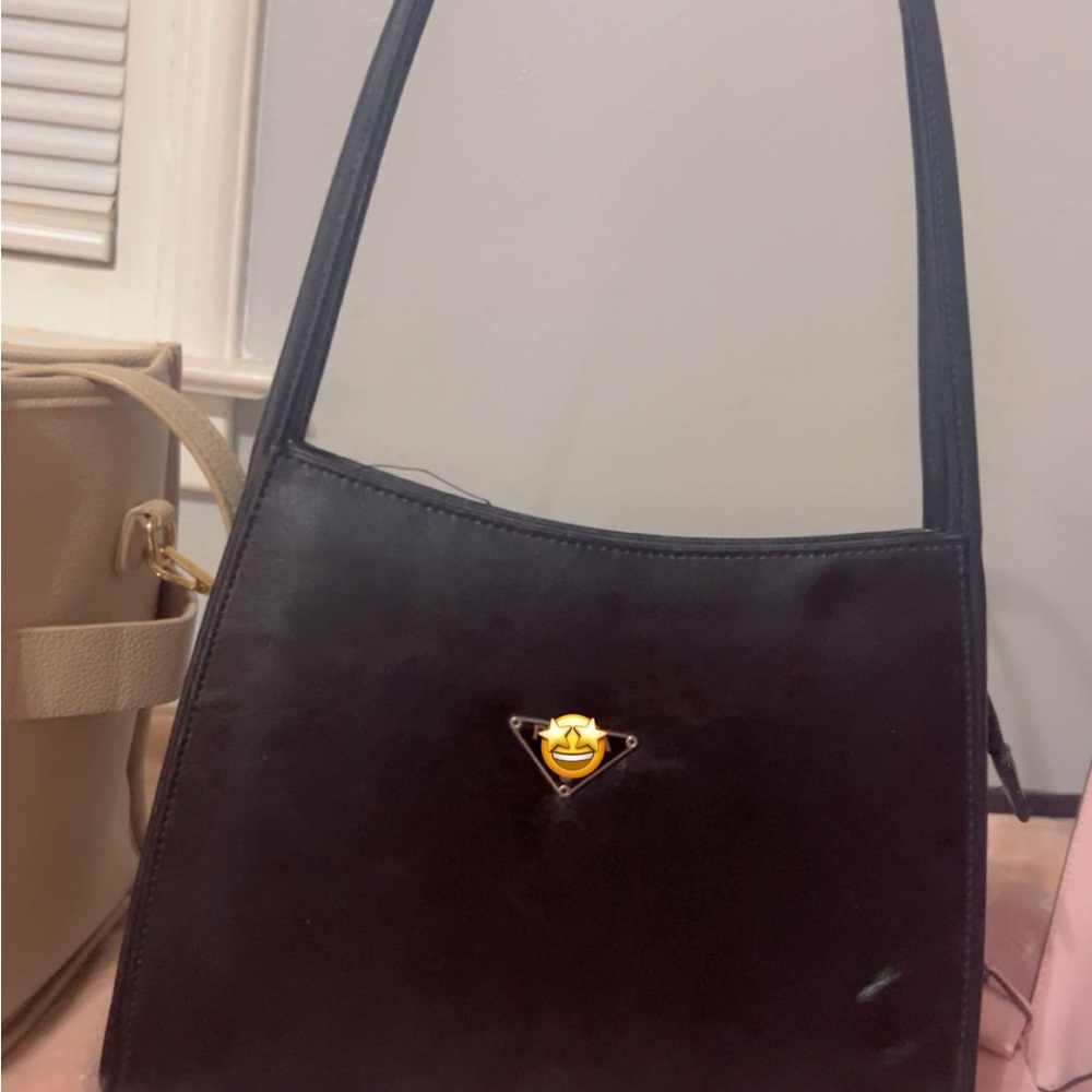 Black Designer Shoulder Bag